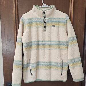 Salty Crew Cream and Blue Striped Sweater